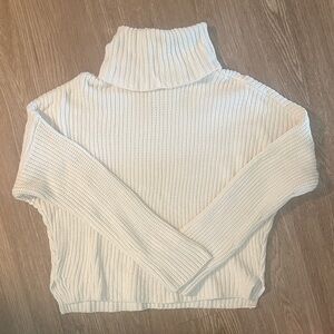 Abercrombie & Fitch Cream Turtleneck Sweater